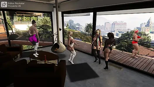 GTA 5 FRANKLIN CAPTAIN CRAZY DICK GIVING IT ALL OVER THE SAINTS GTA V