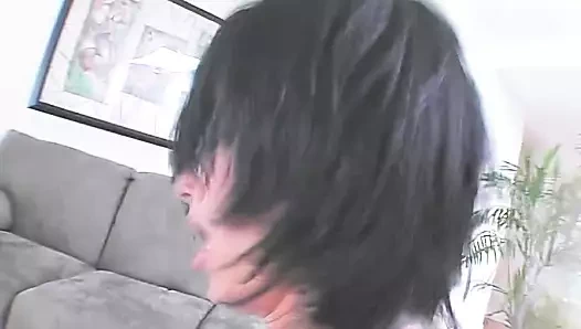 İnanılmaz derecede azgın nasıl götten yarağa biniyor ve sonra yüzüne fışkırtılıyor! Her erkeğin hayalleri böyledir