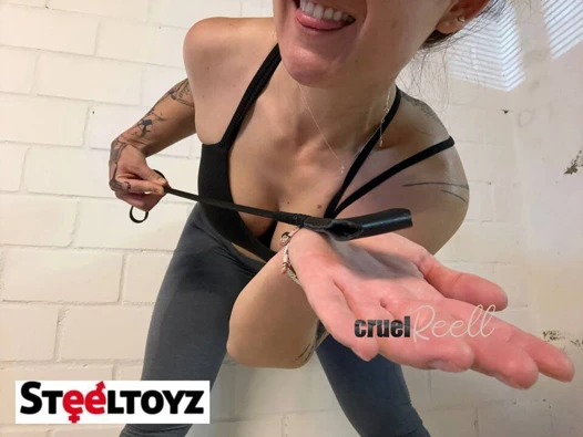 Cruel Reell dominates with classic whip - BDSM Basics by Steeltoyz