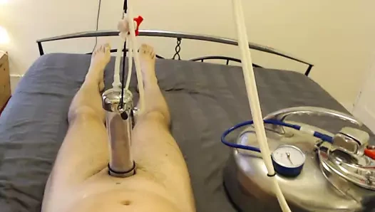 Ciddi kit sağım makinesi oturumu