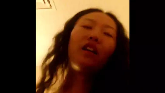 Slaty Chinese kız arkadaş sikme için eğlence