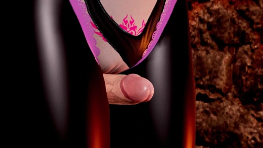 Yağlı büyük memeli ateşli succubus - deri taytlı büyük yarak için uylukla muamele, bakış açısı merdiveni domaltmalı seks