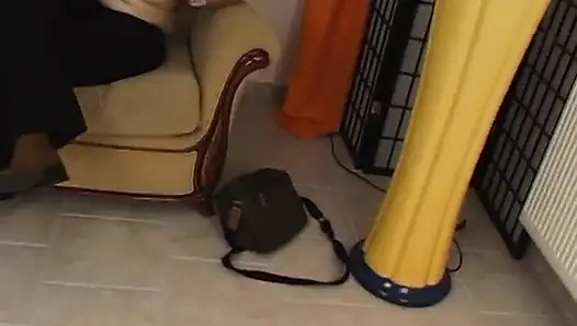 Amatör sarışın ilk oyuncu seçmelerinde mastürbasyon yapıyor