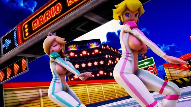 Mmd r-18 şeftali &amp; rosalina mario 3d hentai mv