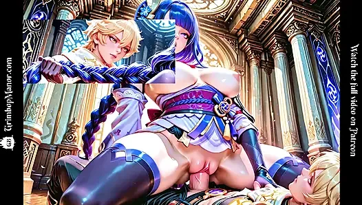 Yarağa aç Raiden Shogun bekleyemiyor... Gezgin'i şenlik içinde köşeye sıkıştırıyor