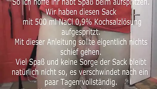 Anleitung Hodensackinfusion scrotal saline infusion