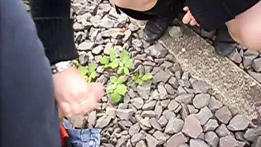 Einen abgewichst bekommen...