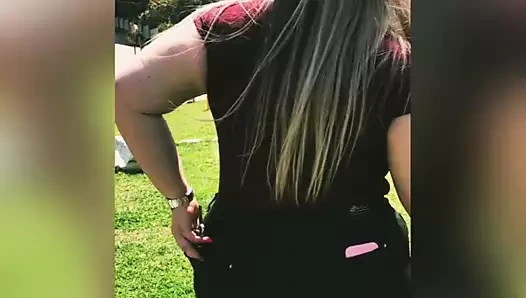 brazilian girl in skintight jeans and high heels 2