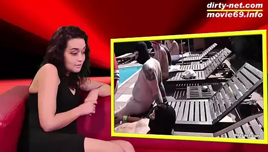 teen jasmin bebeğim tepki verir için onu havuz Fetiş video (almanca)