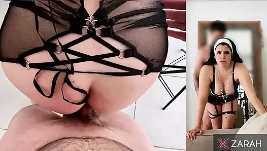 Priest Fucks and Destroys the Ass of a Lustful Nun until She's Broken