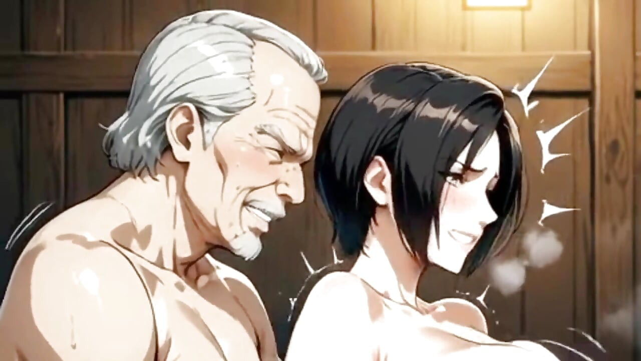 Valentina hatun hapiste yaşlı gangsterleri ziyaret etmekten ve seks yapmaktan hoşlanıyor! Animasyon Hentai Waifu.