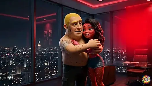 Romantik çift şehvetli bir geceyi paylaşıyor - ai hentai asmr