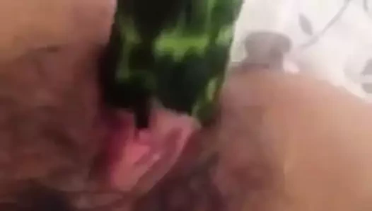 salatalık ile mastürbasyon