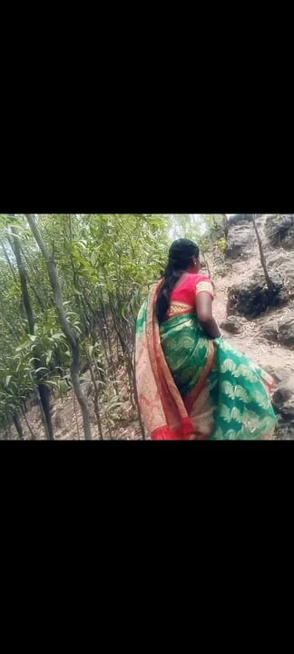 A village chitting  wife fucking with a school student in forest