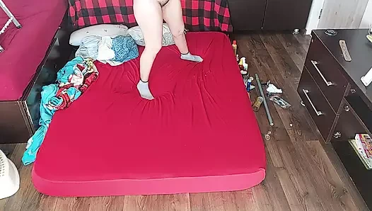 My wife gives me a sensual blowjob. My amateur wife gives me a handjob until I cum.