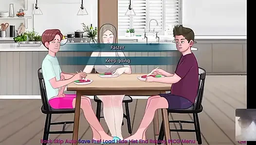 En iyi arkadaşlarım üvey annem en iyi arkadaşım oradayken masanın altında yarağımı emiyor.