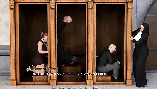 Laura şehvetli sırlar: evli kadın kocasını aldatıyor ve günah çıkarmada büyük yarak emiyor - bölüm 85