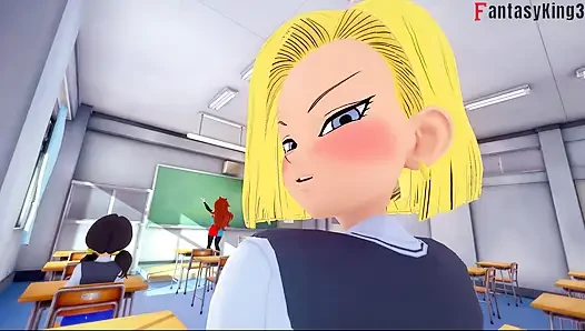 Android 18 üniversitede Gohan'ı baştan çıkarıyor - Dragon Ball Zex Series