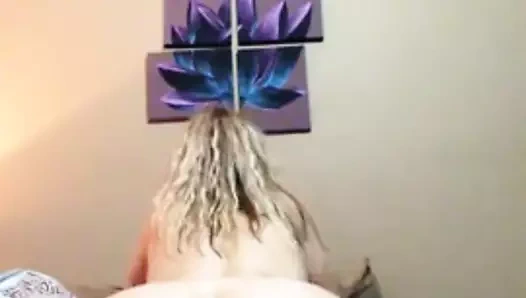 Bbw eş binicilik harika üzerinde horoz