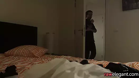 Çekici euro mutfakta assfucked