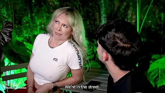 Üvey oğlumun arkadaşını eve getiriyorum, böylece büyük yarağıyla amımı sikebiliyor - Monique Fuentes ve Big Jackson