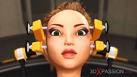 Bilimkurgu laboratuarında canavar tarafından sikişen sıcak sarışın