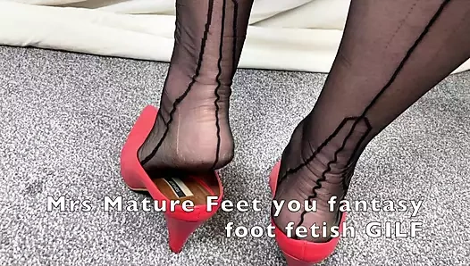 Mrs Mature Feet is just home from church Part - 1