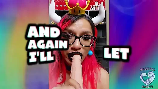 Tanrıça Rarity, Mario'ya bowsette olarak sakso çekmeyi seviyor