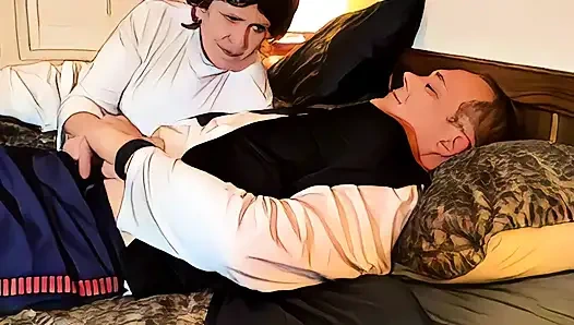 Granny Princess Leia Sucks Han Solo! An AI Animated Adventure