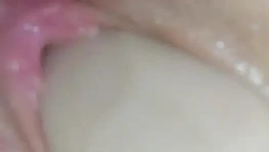 A ile ve yağlanmış yakın çekimle oynamak