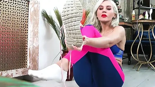 Spor salonuna tapma terli kirli çoraplar