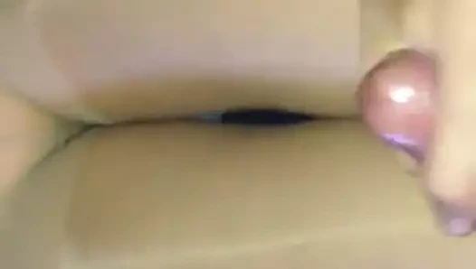 parlak naylon çorap üzerinde Cum