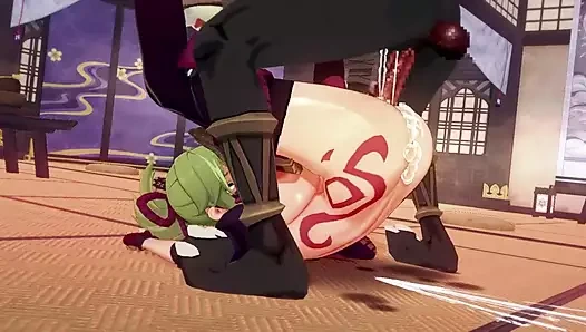 Koro22 ateşli 3 boyutlu seks hentai derlemesi -133