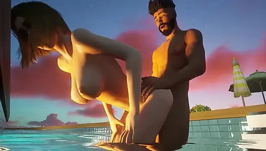 Ateşli genç kız havuzda sikişiyor 3 boyutlu hentai ikinci bölüm