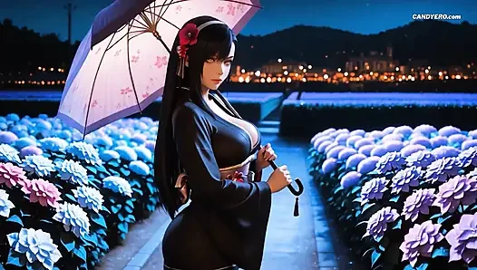 Yapay zekalı Tifa Lockhart'ın edebsiz Gardn'da son fantezi seksi