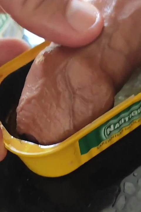 Yenilebilir yağlı konserve penis tarifi.