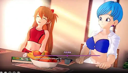 Hentai fantezim - Evangelion'dan Asuka ile pembe amcığını sikme anlaşması