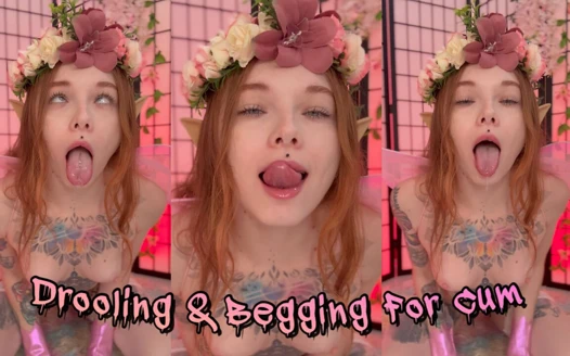 Yaramaz elf salya akıtıyor ve döl için yalvarıyor