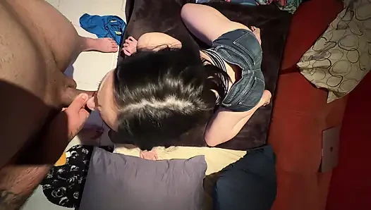 Kızgın kız arkadaşla gerçek seks