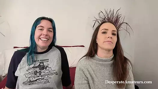 Oyuncu seçmelerinde çaresiz amatörler Alisha Olivia ve Milo sıkı amcıklarını sert siktiriyor