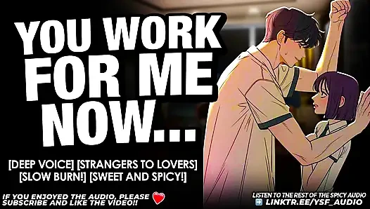 Patronun seni doğurmak için seni arkadan çekiyor - sesli rol yapma - erkek inleme