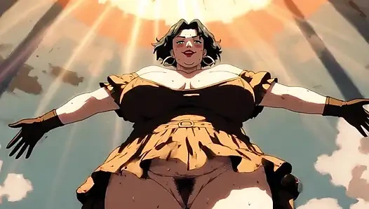 Ai çizgi film iri güzel kadın dans eden kadın klipleri