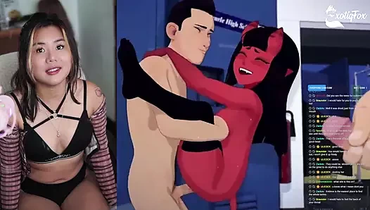 Meru the succubus 1-5 hayranlarıyla canlı tepki canlı yayın özetleri - exotiqfox solo gooner kız mastürbasyonu