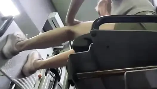 Jucielussie training in the gym