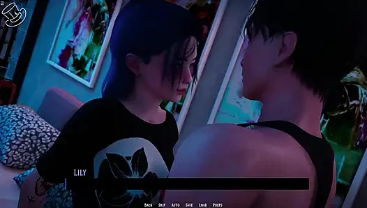 Japanese Stepsister Rubbing Stepbro Cock WIth Her Pussy