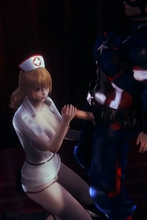 Kaptan Amerika ve hemşire - hentai 3d 06