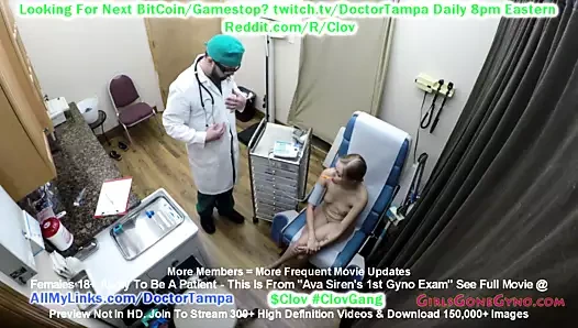 $CLOV Ava Siren'in ilk jinekolog muayenesi doktor tampa ile