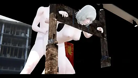 Hentai sansürsüz - seksi elf iki erkekle üçlü seks yapıyor - Japon Asyalı manga anime film oyunu porno