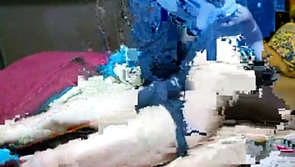 Desi Hint dik yenge içinde seksi mavi elbise oral seks ve becerdin