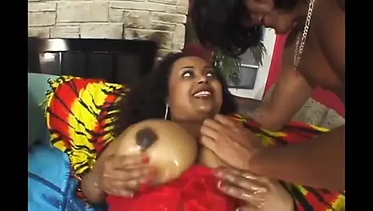 Seksi ve şişman zenci